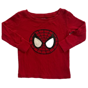 Old Navy Collectabilities Red Spiderman Long Sleeve Shirt Size 18-24mos